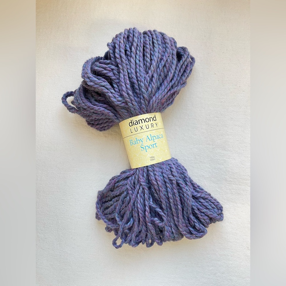 Diamond Luxury Baby Alpaca Sport Rosemary Heather Yarn